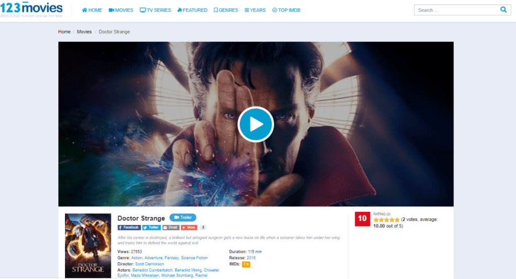 doctor strange full movie online 2016 putlockers