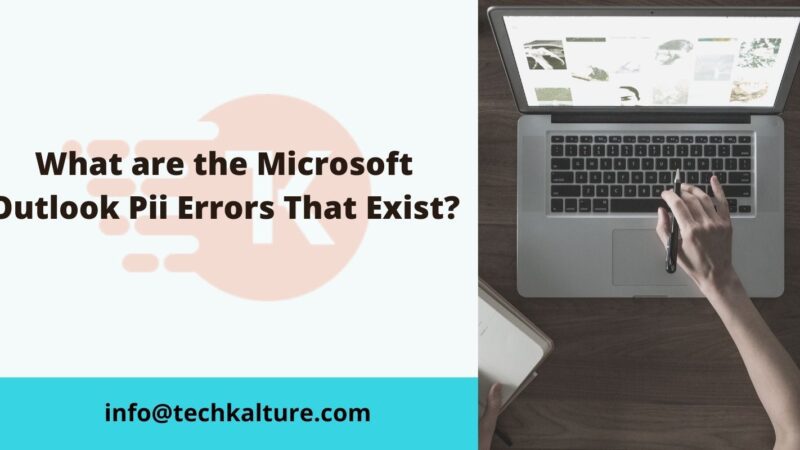 What are the Microsoft Outlook Pii Errors That Exist?