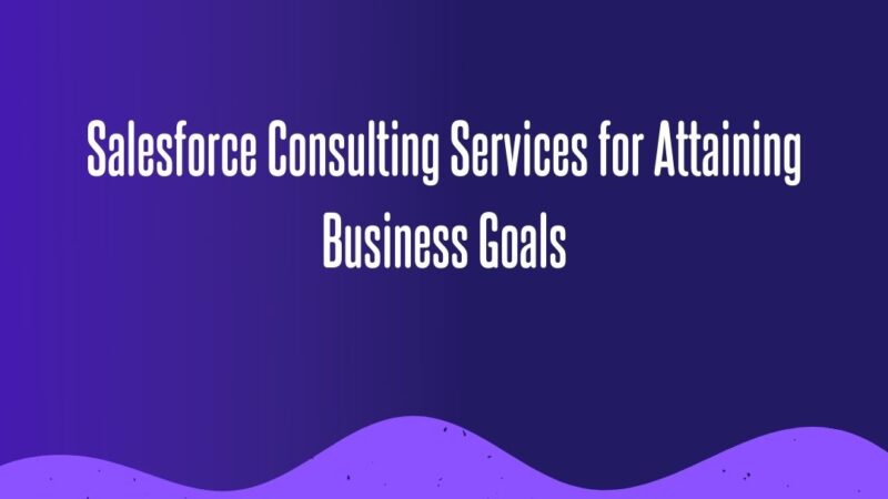 Significance of Salesforce Consulting Services for Attaining Business Goals