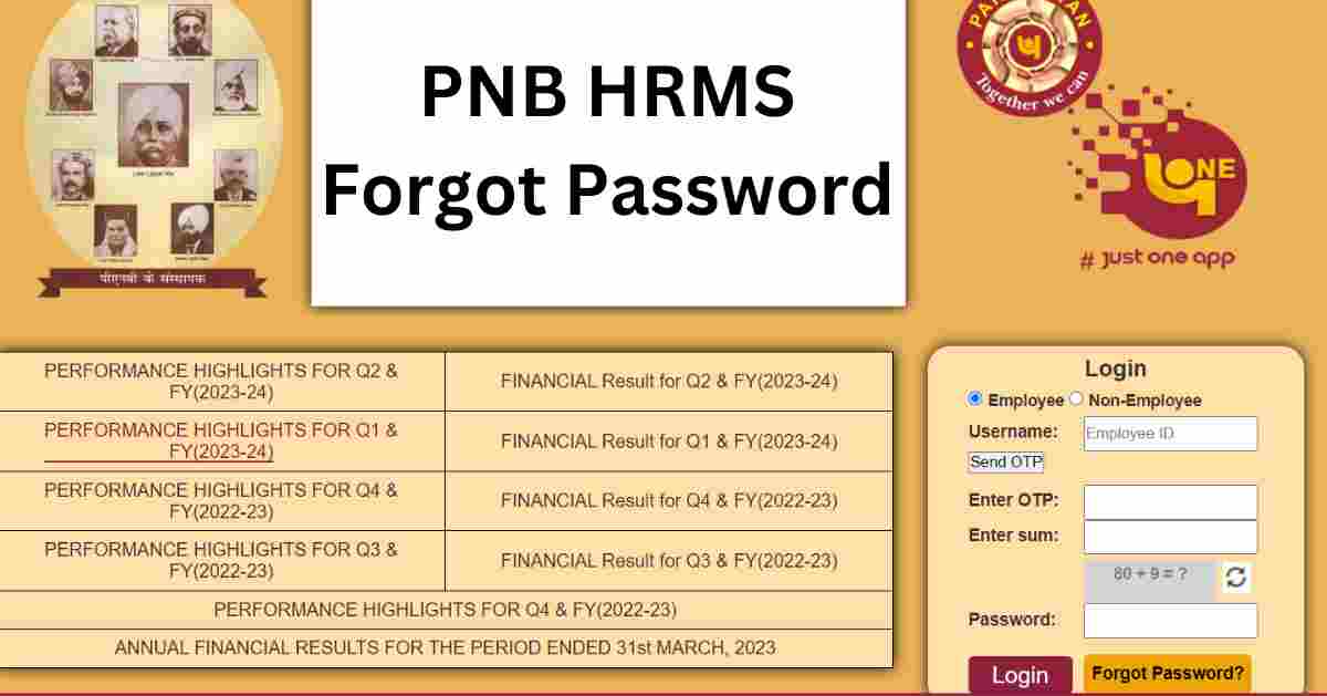 PNB Parivar HRMS: Staff and Pensioner Login at pnbnet.net.in