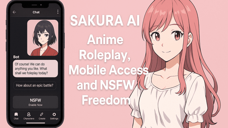Sakura AI: Anime Roleplay, Unlimited Messaging, Mobile Access, Custom Characters & NSFW Freedom