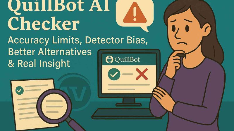 QuillBot AI Checker: Accuracy Limits, Detector Bias, Better Alternatives & Real Insight