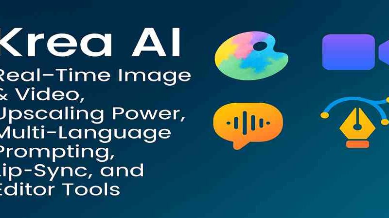 Krea AI: Real‑Time Image & Video, Upscaling Power, Multi‑Language Prompting, Lip‑Sync, and Editor Tools