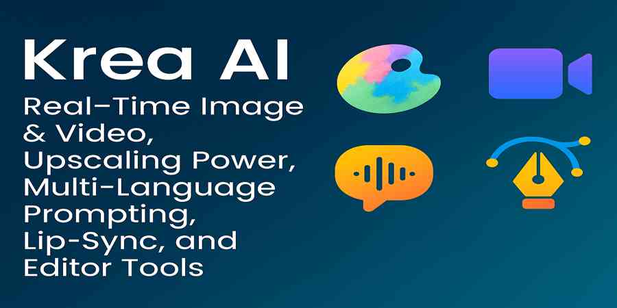 Krea AI: Real‑Time Image & Video, Upscaling Power, Multi‑Language Prompting, Lip‑Sync, and Editor Tools