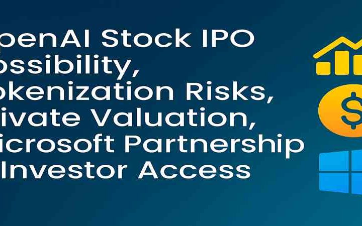 Open AI Stock IPO Possibility, Tokenization Risks, Private Valuation, Microsoft Partnership & Investor Access